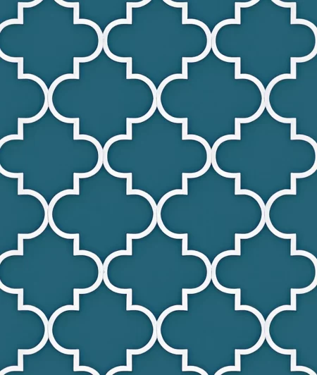 Teal Trellis
